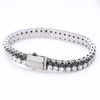 Tennisarmband aus Edelstahl mit 2-reihigem CZ