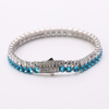 Tennisarmband aus Edelstahl mit 2-reihigem CZ