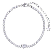 Verstellbares Tennisarmband aus Edelstahl