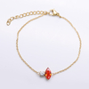 Baguette-Edelsteinarmband aus Edelstahl mit 5A-Zirkon