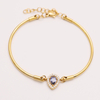 Armband aus Edelstahl mit Mikroeinsatz und 5A-Zirkon