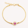 Armband aus Edelstahl mit Mikroeinsatz und 5A-Zirkon
