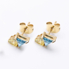 Handgefertigte Charm-Ohrstecker aus Edelstahl mit 5A-Zirkon