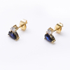 Handgefertigte Charm-Ohrstecker aus Edelstahl mit 5A-Zirkon