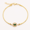 Armband aus Edelstahl mit Mikroeinsatz und 5A-Zirkon